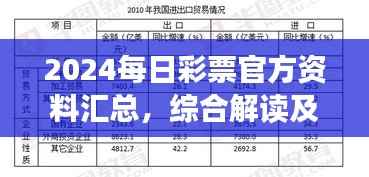 2024每日彩票官方资料汇总,综合解读及解题指南——专版PWR294.54