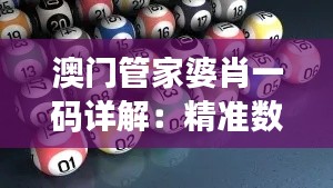 澳门管家婆肖一码详解:精准数据说明与WDI393.52兼容版