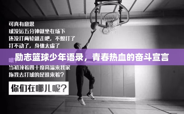 励志篮球少年语录,青春热血的奋斗宣言