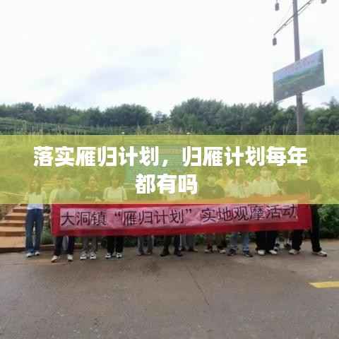 落实雁归计划，归雁计划每年都有吗 