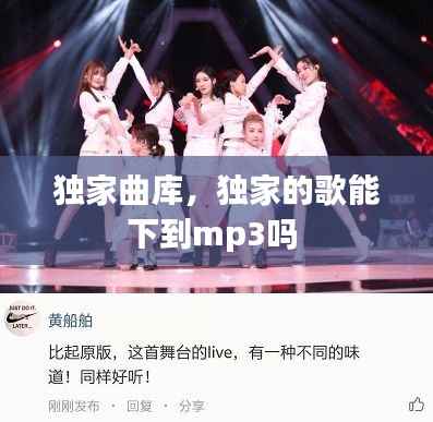 独家曲库,独家的歌能下到mp3吗