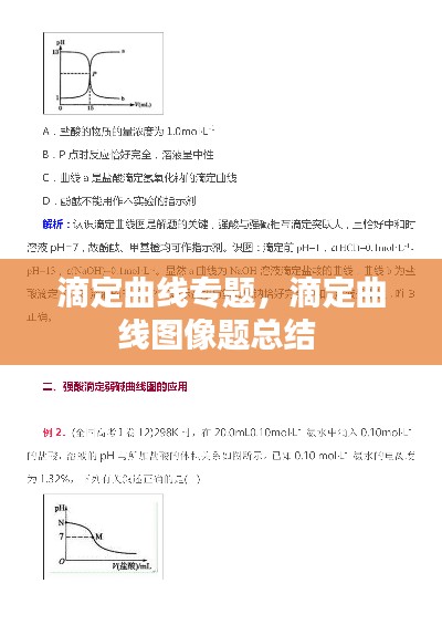 滴定曲线专题,滴定曲线图像题总结
