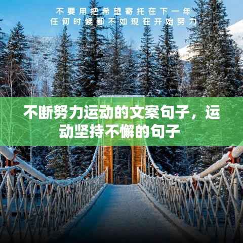 不断努力运动的文案句子,运动坚持不懈的句子